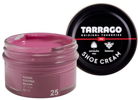 Tarrago Unisex, Crema per Calzature; Barattolo da 50ml; trattamenti e smalti per Scarpe, Rosa (Pink (Fucsia 25)), M-L