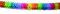 beseloa Fandango Girlande (6 m) - Mehrfarbig, Papier, Partygirlande, Straight