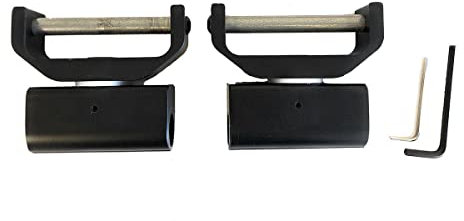 AJ Tack Wholesale svart svängbar och lås stigbygel vändare – 6,35 cm