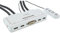 InLine 61614I KVM Switch, 4-fach, DVI-D, USB, mit Audio, integr. Kabel