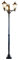 LED Stehleuchte XXL 200cm Kingston Kandelaber Außenleuchte Standlampe Aluminium E27-6Watt (schwarz)