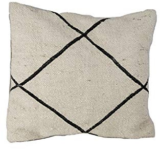 Poufs & Pillows Kissenhülle Berber, quadratisch, handgefertigt, Wolle/Baumwolle, 40 x 40 cm