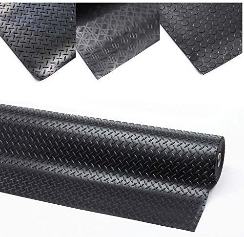 rg-vertrieb Gummimatte Gummiläufer Schutzmatte Anti Rutsch Bodenbelag 100cm Breite 3mm Gummiboden (100 x 150cm, Riffelblech)
