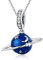 Ciondolo albero della vita fiore braccialetti Pandora argento Sterling 925,colore:Starry Sky Dangle