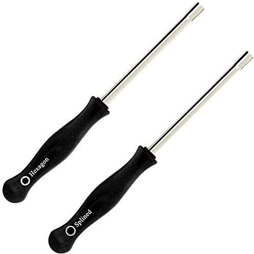 Huswell Kit di regolazione del carburatore per motosega a 2 tempi per motori piccoli Poulan Husqvarna STIHL Echo Trimmer Weedeater motosega (scanalata + esagonale)