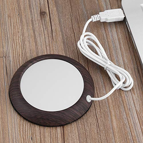 Calentador de Café, Haofy Calentador de Tazas Eléctrico con Enchufe USB, 5W Calentador de Bebidas Inteligente Portátil para Café Té Agua Leche Cacao, para Uso Doméstico y de Oficina
