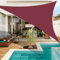 NAKIHOUSE Sonnensegel Dreieckig 2x2x2m Wasserdicht Sonnenschutz Sun Segel 98% UV-Schutz Segel für Balkon Garten Terrasse Markise Camping Pool (Rot)