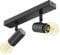ledscom.de E27 Vintage Decken-Leuchte FARE, Retro, schwarz, schwenkbar, 2-flammig +LED Lampen gold je max. je 778lm extra-warmweiß 3-Stufen Dimmen