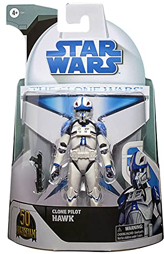Star Wars Black Series 6 Inch Action Figure, Clone Wars Package Clone Pilot Hawk