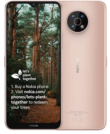 Nokia G50 5G Smartphone with 6.82 HD+ Display, Android 11, 4GB RAM/64GB ROM, 5000 mAh Battery, 48MP Triple Camera, 18W Quick Charging Compatible, Video Selfie Stabilisation - Sand