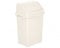 JMS we create smile 8L/25L/50L Litre Plastic Swing Lid Bin Waste Recycle Dustbins Rubbish Trash Refused Bins (Soft Cream, 50 LITRE)