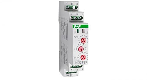 Zeitrelais 2P 8A 0,1sek-576h 230V AC, 24V AC/DC Multifunktionale PCS-519DUO f&f 5908312593935