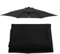Intenst Repuesto para Sombrilla De Patio, 3 M, 8 Varillas, Resistente Al Agua, para Exteriores, Cubierta De Repuesto Duradera para Jardín, Patio, Patio Trasero, Piscina (Solo Toldo) (Color : Black)