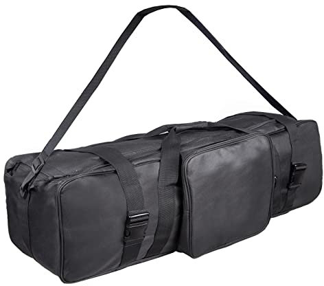 BOLLUMA Heavy Duty Photography Studio Lighting Equipment Carry Case Bag - 35x10x9 / 90x27x24cm - Portable Lightweight Storage Case for Camera Video Light Photography Studio Lighting