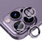 GGOOIG Pellicola Protettiva, Anello Alluminio Vetro Temperato Protezione per Obiettivo della Fotocamera HD Senza Bolle per iPhone 14 Pro/14 Pro Max-Viola