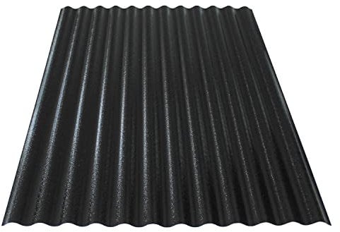 Vivodo Placas onduladas trapezoidales | 90 x 120 cm | policarbonato | Sinus 76/18 | Grosor de 1 mm (5)