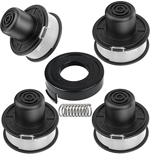 XIJIANG 4 x A6226-XJ Bobines di Filo, 1 x Tappo di Ricambio Adatte per Black+Decker Tagliabordi Elettrico GL250 GL310 GL360