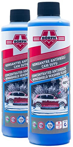 2x BÖRFH Scheibenfrostschutz Konzentrat -60°C, Effektiv gegen Frost und Eis bei -60°C, Einfache Anwendung, Langer Schutz, Umweltfreundlich, Kristallklare Sicht (2x 250ML) (2)