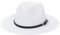 EOZY Straw Sun Hats for Women Men Panama Fedora Summer Hat with Leather Belt Wide Brim Beach Sun Jazz Cap White