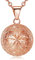 EUDORA Harmony Ball Klangkugel Kette Schwangerschaft Schutzengel Roségold Anhänger für Damen, Mexiko Bola Musik Halskette Engelsrufer Kette mit Anhänger Schmuck Geschenke für Frauen, 114cm + 76cm