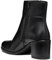 Geox D New Asheel C, Stivale alla Caviglia Donna, Nero, 38 EU