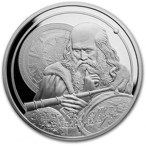Galileo Galilei Icons of Inspiration 1 oz Silber Silver Niue 2021 nur 10.000 1 Oz 1 unze Silbermünze Silber silver coin