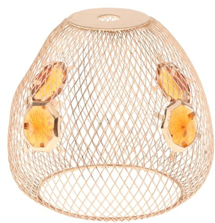 Metal Wire Cage Lamp Guards, Mesh Pendant Light Shade, Hollow Out Light Bulb Cage Cover, Ceiling Light Cover, A