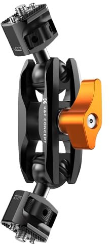 K&F Concept Braccio Magico Universale, Due filetti da 1/4 e Foro di posizionamento Alai, compatibile con Telecamera, Luce, Microfono, Monitor etc., Rotazione multi-angolo - MS14