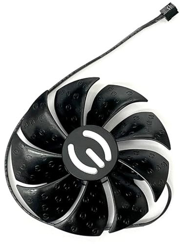 87MM PLD09220S12H RTX3080 RTX3070 Graphics Card Fan Replacement for EVGA GeForce RTX 3070 3080 TI 3090 FTW3 Cooler Fan (Black A-Fan)