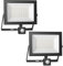Royana Outdoor Security Lights Motion Sensor: 50W LED PIR Floodlight IP65 Waterproof,5000lm 6500K Outside Daylight Wall Light with 50cm Cable for Garden Garage(2pack)