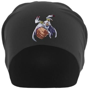 Atspauda Anime 237 Unisex Thin Cotton Slouch Beanie Schwarz, Schwarz , Einheitsgröße