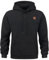 Furpazven Hoodie Herren Pullover Sweatshirt Jacquard Langarm Casual Kapuzenpullover Plaid Sweatjacke Kordelzug Kapuze mit Tasche Schwarz XL