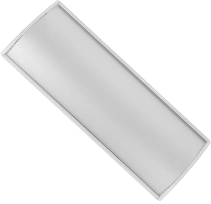 VILLCASE Aluminium Alloy Office Door Name Plate 21x8cm Single-Sided Curved Blank Door Sign Plate for Wall Mounted
