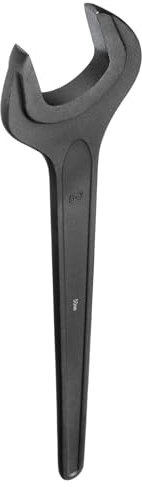 sourcing map Chiave inglese singola aperta, 50 mm, in acciaio CR-V spesso con estremità aperta, strumento per riparazione automobilistica e assemblaggio di mobili, nero