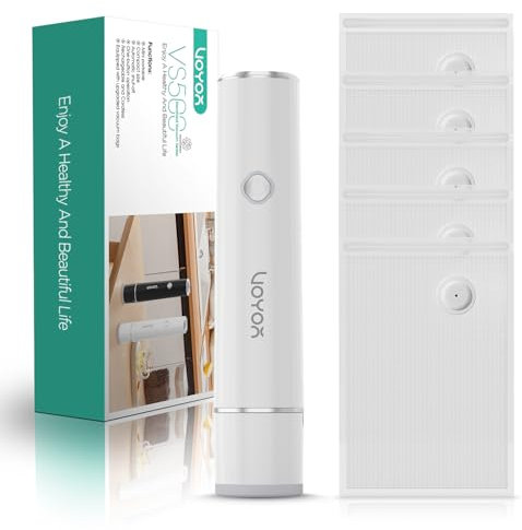 VOYOR Machine Sous Vide Alimentaire Portable pour la Conservation et le Stockage des Aliments Compact et le Mini Appareil Sous Vide Alimentaire avec 5 Sacs Sous Vide Améliorés VS500 (Blanc)