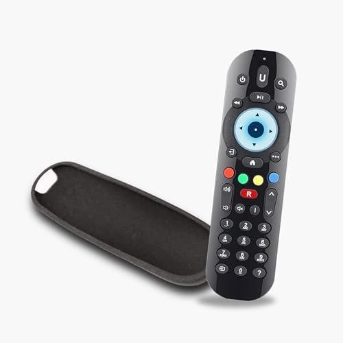 Replacement Non Voice Remote Control Compatible with All Sky Q Box,TV Box,Mini Box and Compatible for Sky Q Silver Box- Non Voice Remote [Remote+Cover]