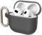 RHINOSHIELD AirPods Case mit Karabiner kompatibel mit Apple [AirPods 4] | Fallschutz in Militärqualität, Kratzfest, kabelloses Aufladen - Schwarz, Standard Set