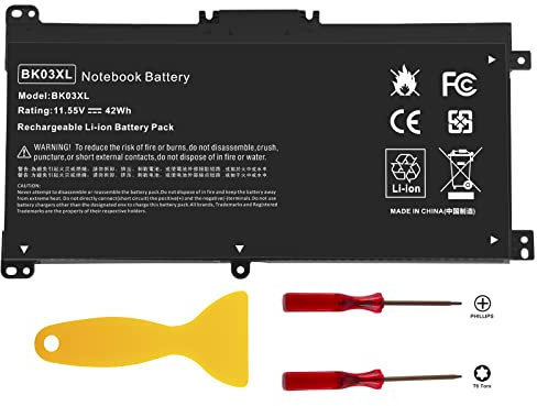 ASUNCELL 11.55V/42Wh BK03XL Batería del Ordenador portátil para HP Pavilion X360 Convertible 14 14m 14-ba0xx 14-ba1xx 14-ba2xx 14m-ba0xx 14m-ba1xx 14-BA000 14-BA100 14-BA200 14m-ba000 Series