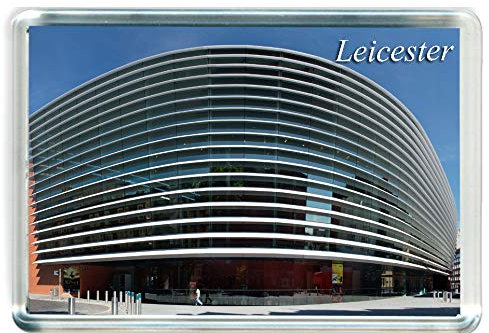 H455 Leicester Jumbo Fridge Magnet UK Travel Refrigerator Magnet