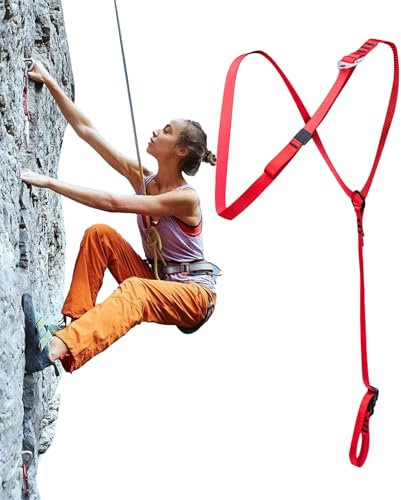 Yhsioaklo Élingue d'escalade | Harnais de poitrine antidérapant à libération rapide | Corde épaule pour l'alpinisme pour l'escalade, la construction, l'alpinisme, la toiture