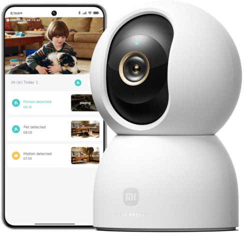 XIAOMI C701 4K 8MP Pan/Tilt Indoor Camera House WiFi Security Camera