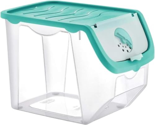 Coral Plastic Food Storage Containers with Lids – Reusable BPA-Free Pantry Box for Vegetables, Potatoes, Fruits, Garlic, Onions – Kitchen Organizer Storage Box – Recyclable Onion & Potato Pot (1)