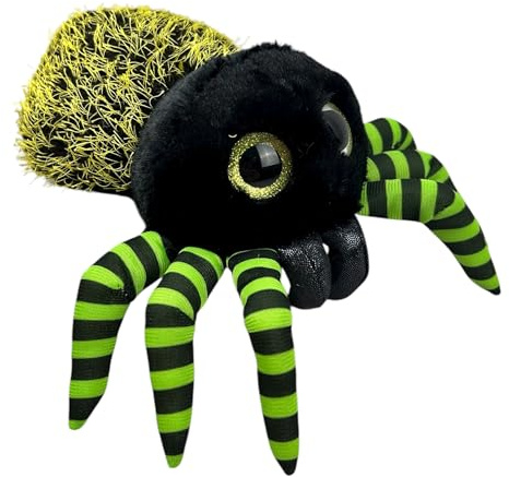 Landahl & Baumann Plüsch Spinne 20 cm – Weiches Kuscheltier Spinne mit flauschigem Körper – Lustiges Stofftier für Kinder & Erwachsene, Geschenkidee für Mädchen & Jungen (Gelb)