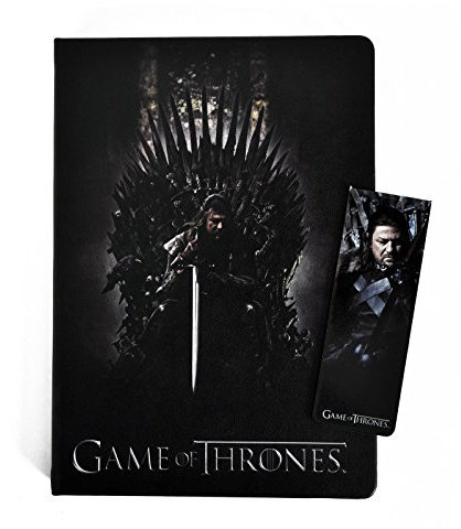 SD toys SDTHBO02079 - Game of Thrones Notizblock und Magnetische Lesezeichen Set Ned On Throne