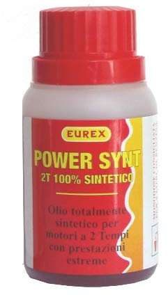 n. 100 OLIO MOTO 2 TEMPI EUREX 100% SINTENTICO POWER SINT 100 ml- MOTOSEGHE, TAGLIAERBA