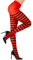 W WIDMANN MILANO Party Fashion - Medias, rayas, 70 DEN, Halloween, disfraces