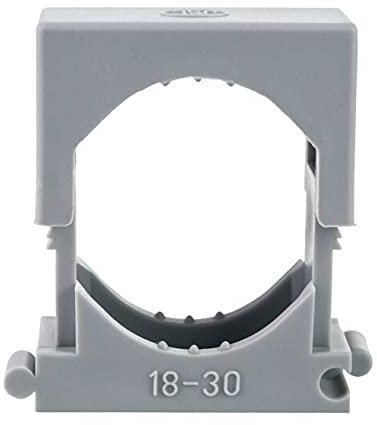 50 Stück Druckschelle Spannbereich 18-30mm Clipschelle Rohrschelle anreihbar HUP Reihendruckschelle
