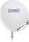 SCHWAIGER 180 Satellitenschüssel SAT-Antenne Satelliten-Anlage Offset-Antenne LNB-Tragarm Masthalterung Sat-Schüssel SAT-Anlage Stahl 75 x 85 cm weiß