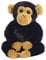 Aurora, 31710, Mini Flopsies Clyde Schimpanse, 20cm, Plüschtier, schwarz/braun