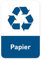 Recycling Aufkleber 8er Set Papier Mülltonnen Mülleimer (10 x 15 cm)